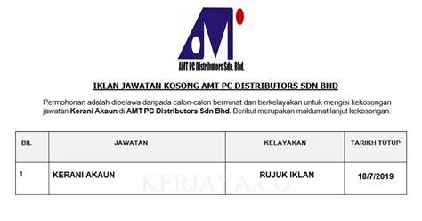 50, lorong sindo 1, taman sindo, 88300 kota kinabalu, sabah, malaisia. Permohonan Jawatan Kosong AMT PC Distributors ~ Kerani ...