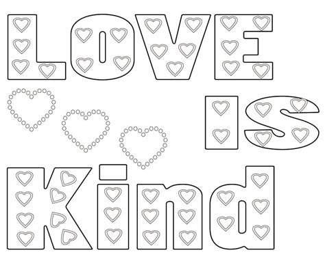 Jennifer and michael riordan took a leap of faith and moved across the country to make albuquerque, nm their home. Love Is Kind Coloring Page | Coloring pages, Free coloring ...