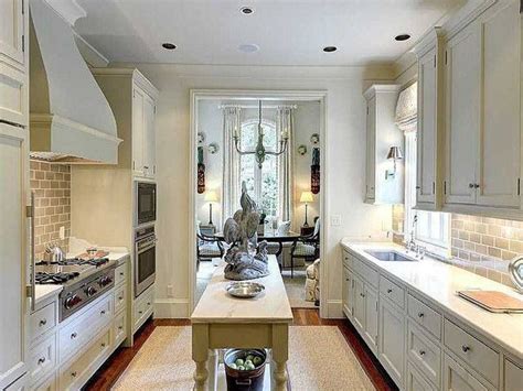 The remaining standard design is the island layout, which is only suitable for larger rooms. Pin by Boo Ooo on Decoration | Galley kitchen island ...