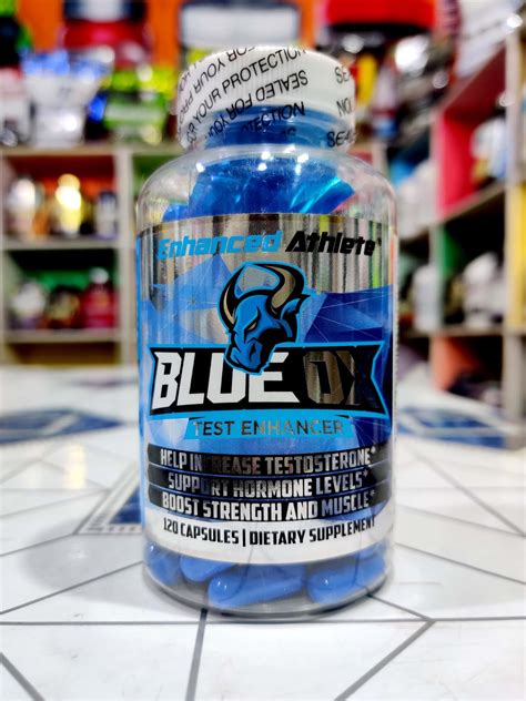 Enhanced Athlete Blue Ox - Men's Natural Test Booster Supplement - Mood Support and Strength ...