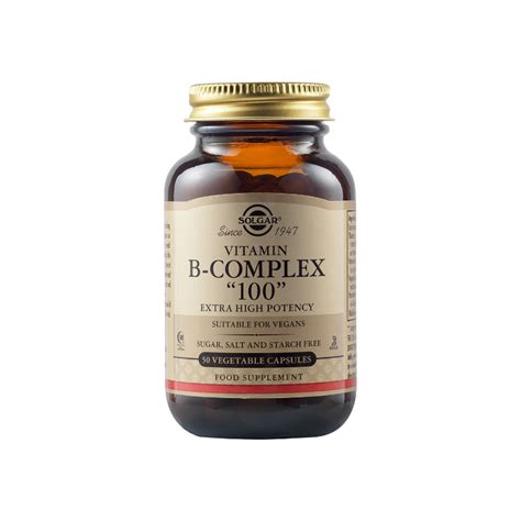 Solgar Formula B Complex 100 50 Vegetable Capsules