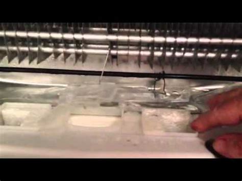 To clean the defrost drain on a frigidaire refrigerator, start the defrost cycle by disconnecting the refrigerator from the power source. KITCHEN AID FRIDGE WATER PROBLEM - YouTube