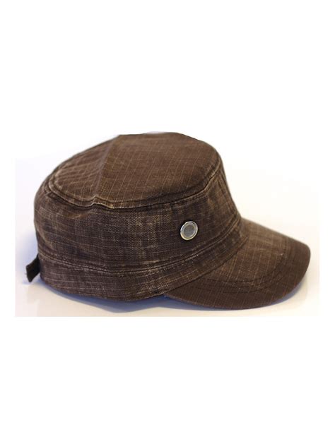 Identity Plain Vintage Cap Brown