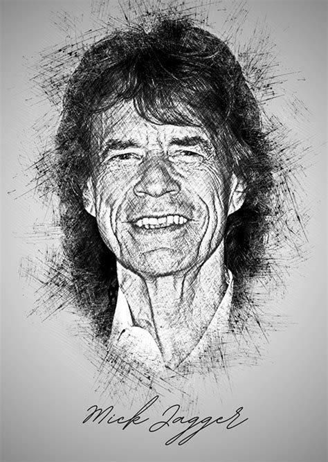 Mick Jagger Posters And Prints By Diwan Audri Agustin Printler