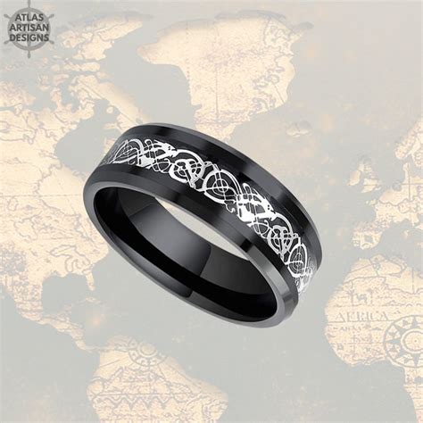 Https://tommynaija.com/wedding/etsy Black Wedding Ring For Men