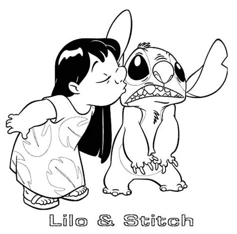 Check spelling or type a new query. Lilo Kissing Her Best Friend Stitch Coloring Page For Kids ...