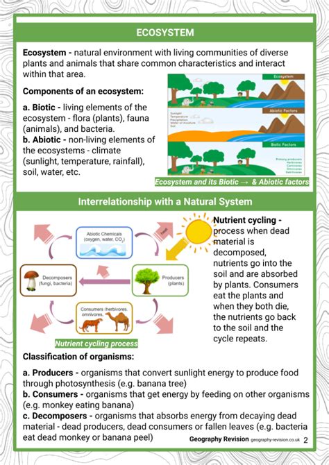 Introduction To Ecosystems Gcse Geography Resources