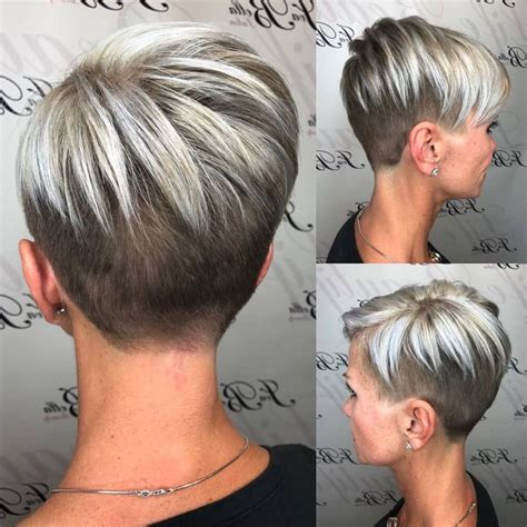 Collection Of Two Tone Stacked Pixie Bob Haircuts