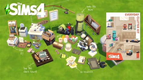 รีวิวสารพัดของกุ๊กกิ๊ก 🧸 The Sims 4 Everyday Clutter Kit Youtube