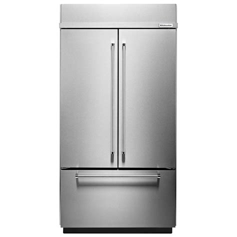 KitchenAid 42 in. W 24.2 cu. ft. Built-In French Door Refrigerator in