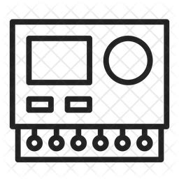 Plc Board Icon Download In Line Style