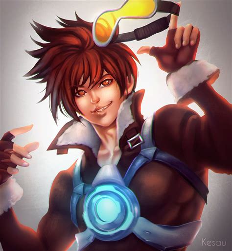 Overwatch Tracer Male Version By Kesau Overwatch Tracer Overwatch