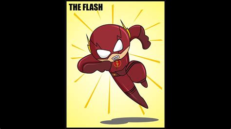 How To Draw The Flash In Chibi Style Using Coreldraw Youtube
