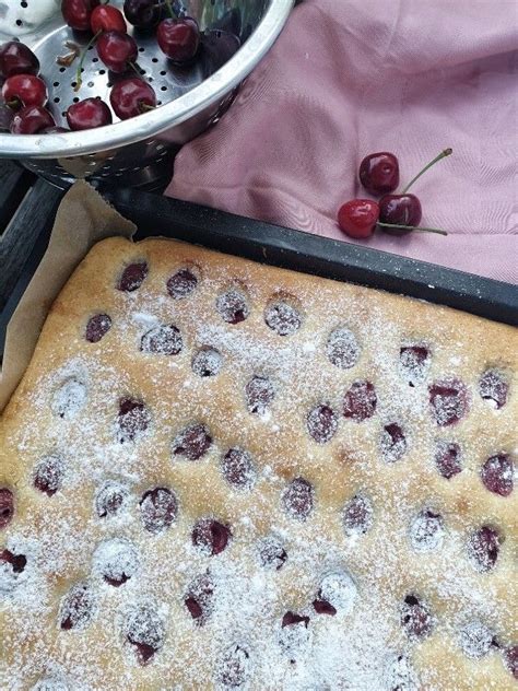 Schneller Kirschkuchen vom Blech