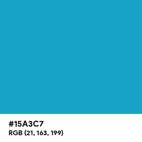 Cyan Blue Color Hex Code Is 15a3c7