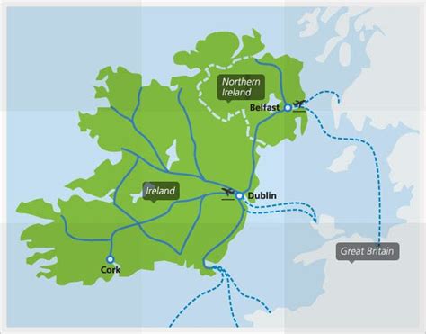 Ireland By Train And Train Routes