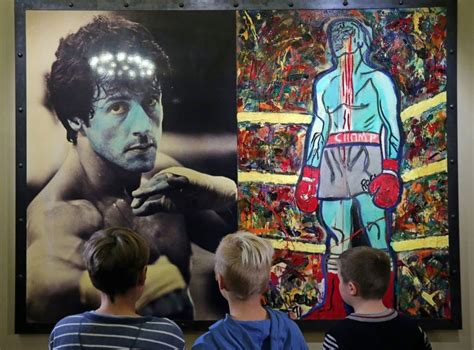 Art On The Sly Hollywood Action Star Sylvester Stallone Receives