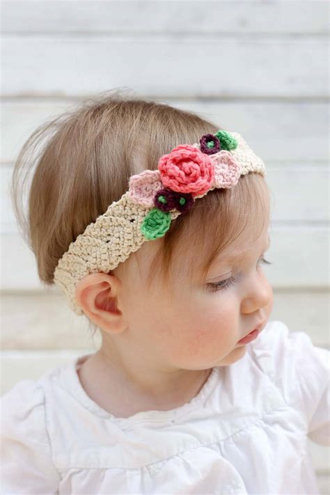 2 crocheting a simple headband in rows. Free Crochet Flower Headband Pattern (Baby, Toddler, Adult)