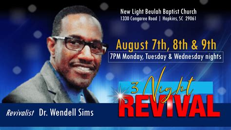 Upcoming Events New Light Beulah Baptist Church