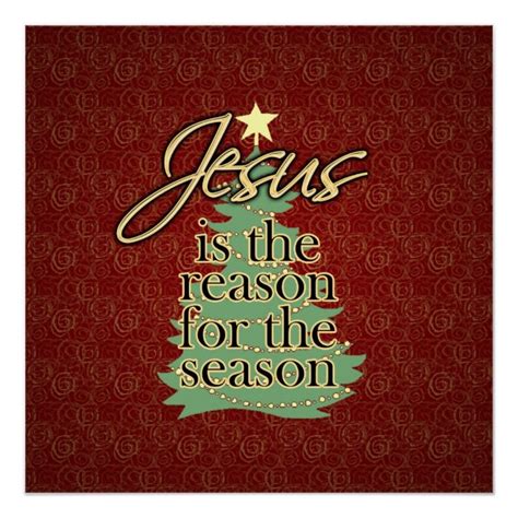 Jesus Is The Reason Christian Christmas Poster In 2021