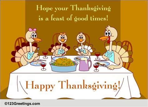Thanksgiving Feast Free Specials Ecards Greeting Cards 123 Greetings