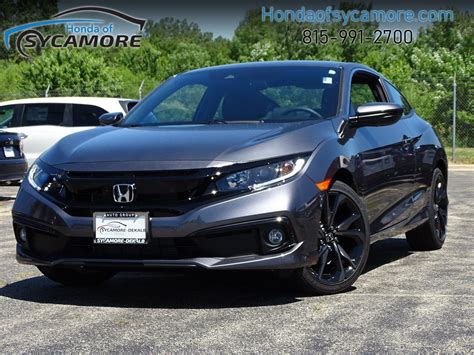 New 2019 Honda Civic Coupe Sport 2dr Car In Sycamore H19 419 Honda