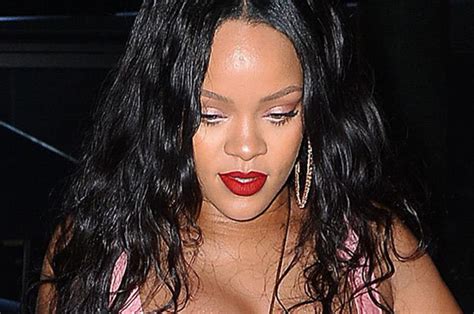 Fenty Babe Rihanna Flashes Cleavage In Plunging Corset Daily Star