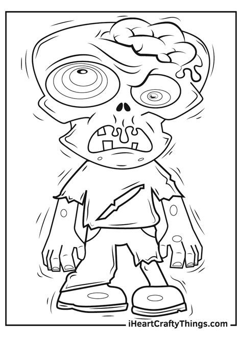 Printable Zombie Coloring Pages Updated 2021
