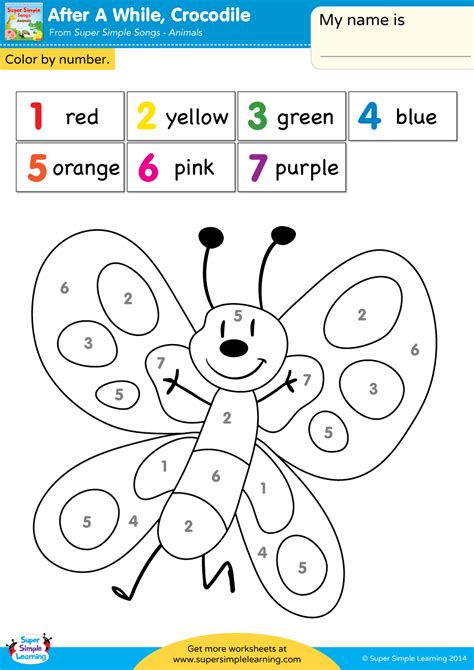 Tracing Shapes Color By Number English Esl Worksheets