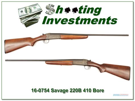 Savage 220b 410 Bore Single Shot For Sale At 956269537