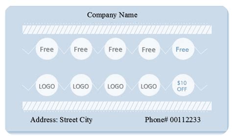 10 editable punch card templates [word] excelshe