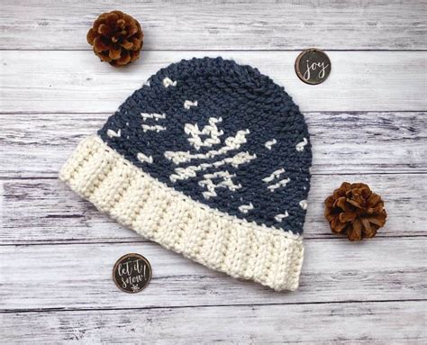 Snowflake Crochet Winter Hat Free Pattern Love Life Yarn