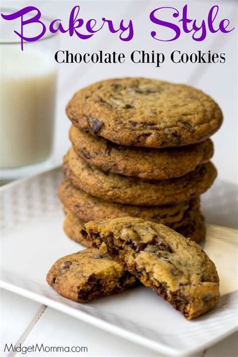 To solve the brown sugar dilemma i put about 2/3 cup of brown sugar in a mixing bowl and rolled each smokie/bacon piece in it before placing it on a broiler pan which i then put in the oven. Bakery Style Chocolate Chip Cookies • MidgetMomma
