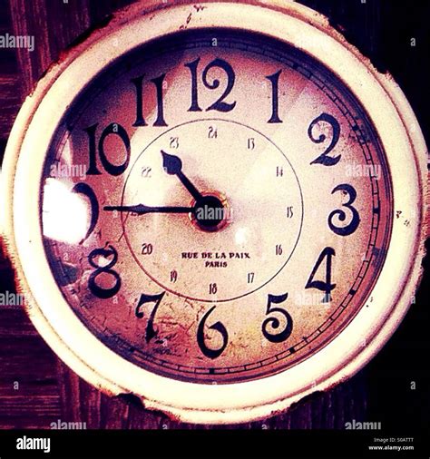 A Rusty Clock Stock Photo Alamy