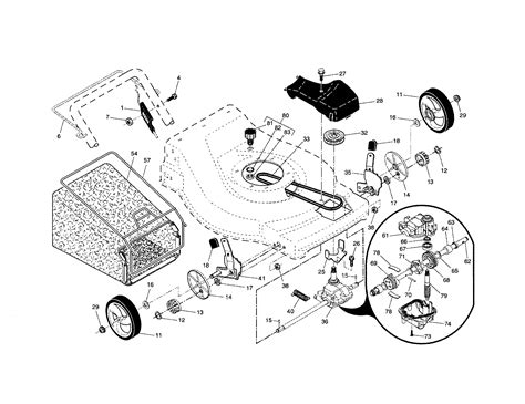 The belt on my self-propelled Sears mower is loose and front wheels are