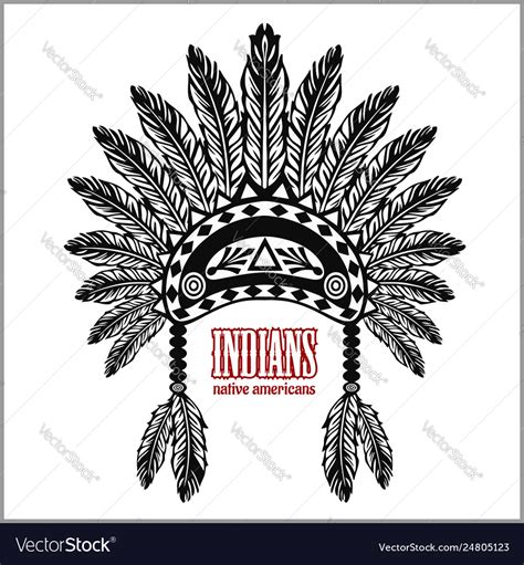 Every week we add new premium graphics by the thousands. Native american indian chief headdress Royalty Free Vector