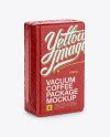 Glossy Coffee Vacuum Bag Mockup - Halfside View in Flow ...