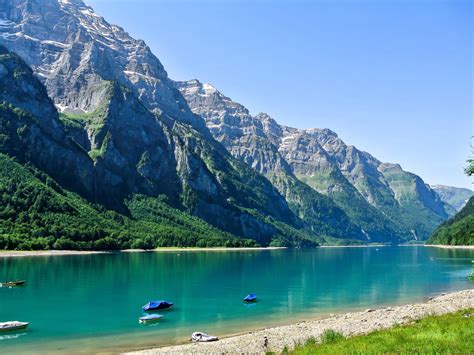 Switzerland Scenery Mountains Lake Glarus Nature Wallpapers And Photos