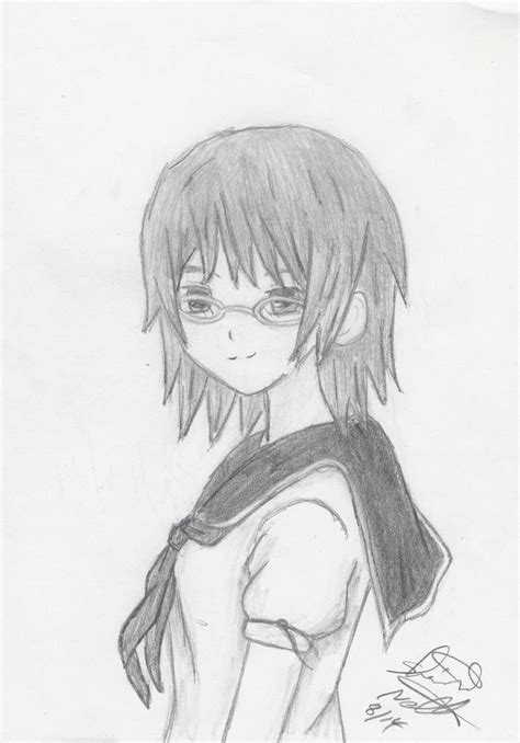 School Girl Oc Pencil Sketch Finished By Shelandrystudio On Deviantart