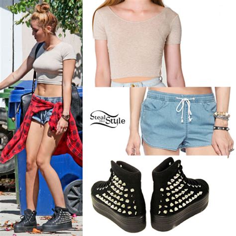Miley Cyrus Studded Black Platform Sneakers Steal Her Style