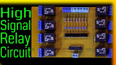 8 Channel High Triggered Relay Driver Circuit Using 5v Relay Youtube