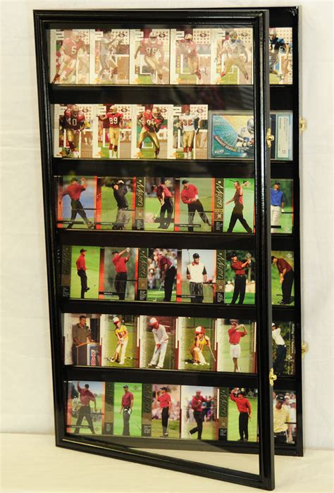 36 Sports Card Display Case Wall Mount Cabinet Free Shipping