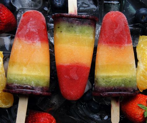 Rainbow Fruit Popsicles 3 Steps With Pictures
