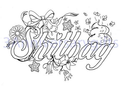 Some of the coloring page names are adult coloring book swear words adult humor coloring, digital curse word coloring by tomfooleryunited, coloring cuss words at, swear words words coloring book swear word coloring, swear word coloring for adults only, swear word coloring book dck curse word coloring, cute insult calming. Shitbag, Swear Words, Curse Word, Art Therapy, Printable ...