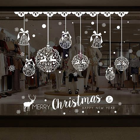 Maybe you would like to learn more about one of these? Christmas Balls Window Glass Wall Sticker Removable DIY PVC Shop Xmas Decals | eBay