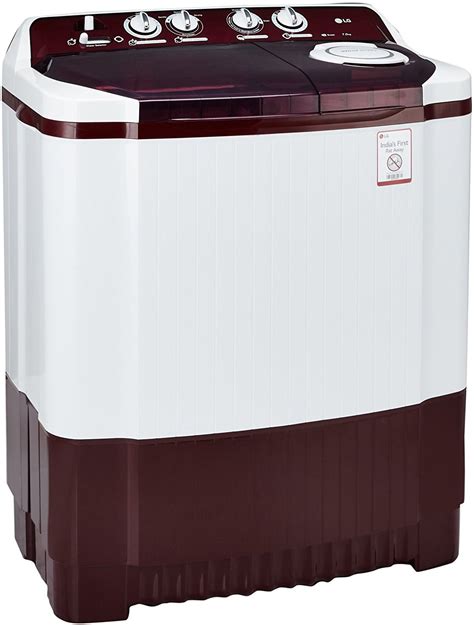 This washing machine by lg comes with a capacity of 10.5kg/7kg for both washing and drying purpose. LG 7 KG SEMI AUTOMATIC TOP LOAD WASHING MACHINE (P8053R3SA ...
