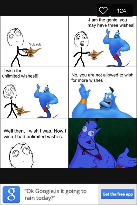 Haha New Way To Think About Wishes From A Genie Meme Engraçado