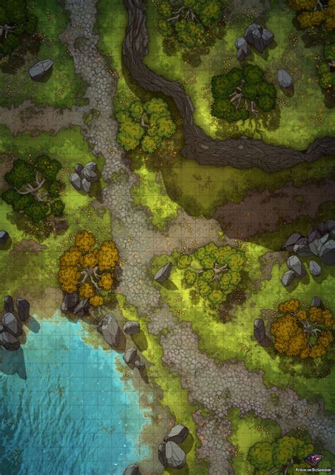 Forest Path Vol 4 Dandd Map For Roll20 And Tabletop Dice Grimorium