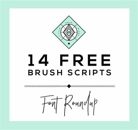 Looking for pixel script fonts? 14 Free Brush Script Fonts • Little Gold Pixel