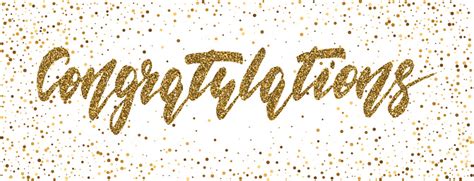 Congratulations Hand Drawn Lettering Modern Brush Pen Calligraphy Stock